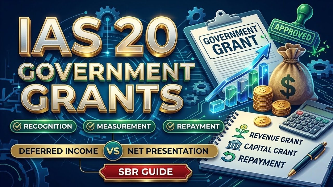 IAS 20 Government Grants fully explained Recognition, Measurement & Repayment (IFRS)