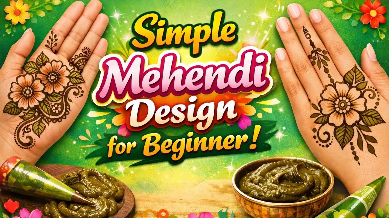 Free Online Mehendi Course || Mehendi design for beginners 
