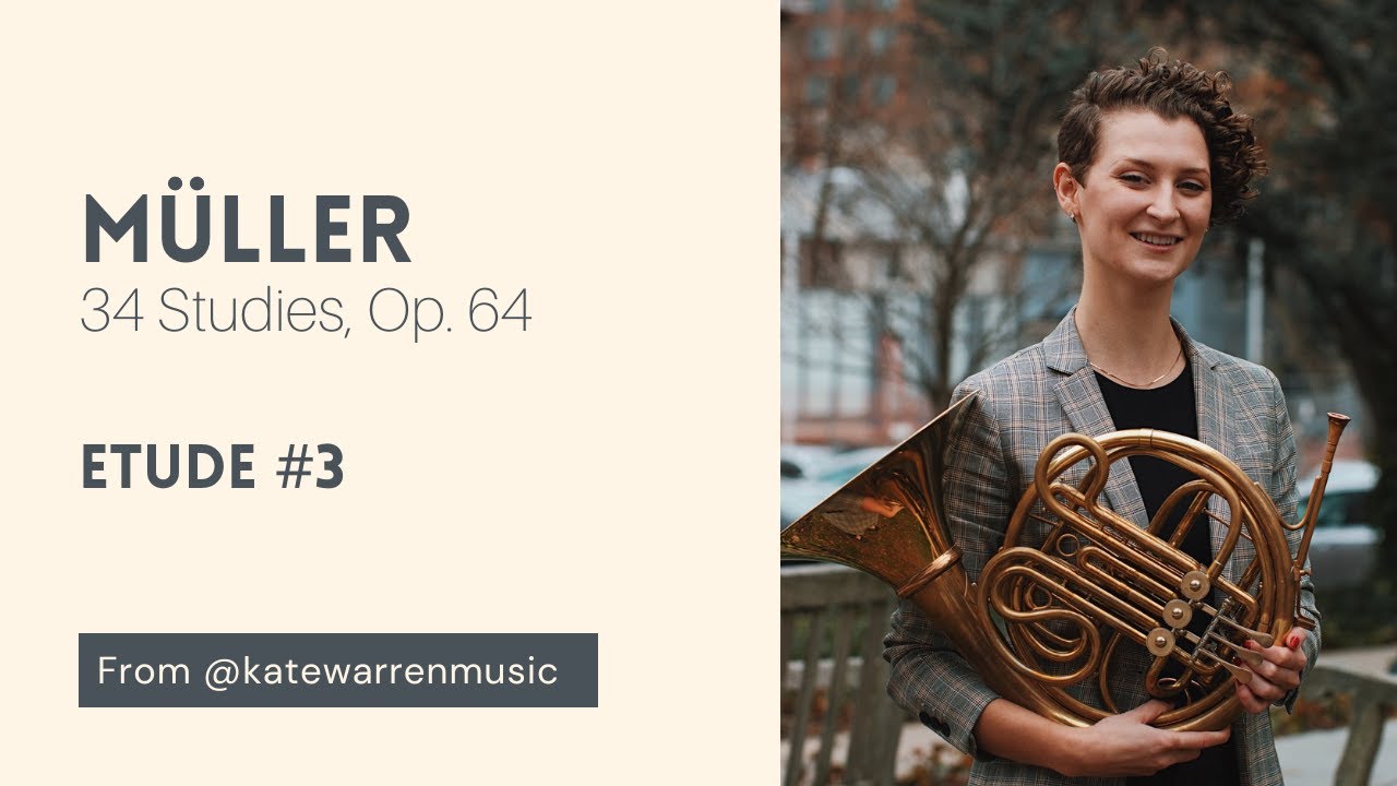 M&uuml;ller 34 Studies Op. 64 #3 | Performed by Kate Warren