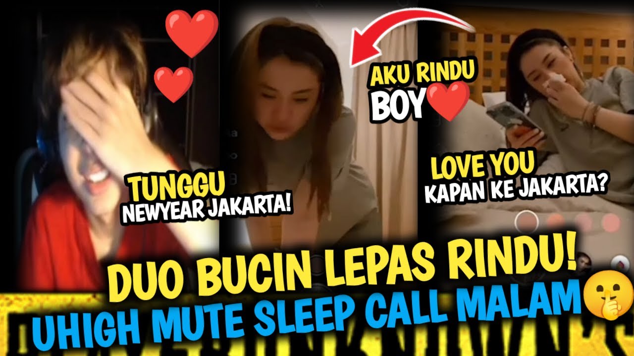 Wow‼️Uhigh Mute Sleep Call Malam🤫💕Duo Bucin Uhigh Mute Lepas Rindu😱Pubg Mobile