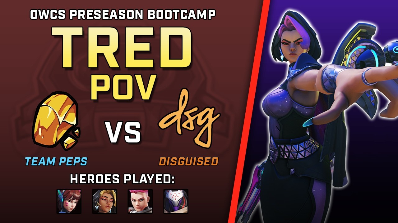 [ Tred ] Steadfast Tanking | Team Peps vs Disguised | OWCS Preseason Bootcamp