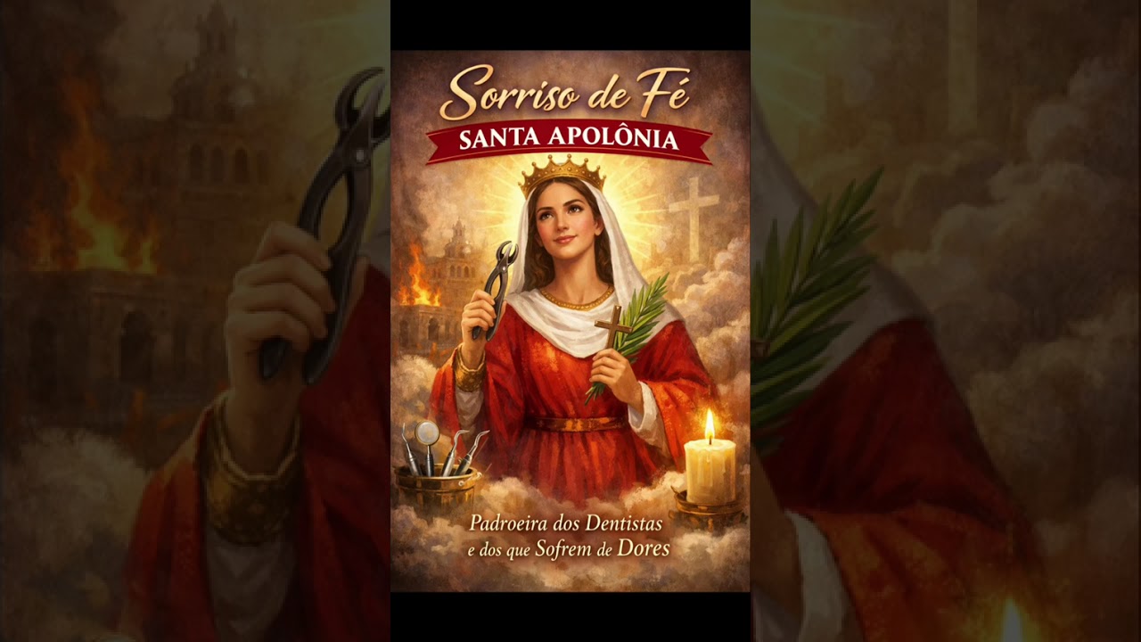 Hoje celebramos Santa Apolônia   #SantaApolonia #SantoDoDia #FeCatolica  #Devocao