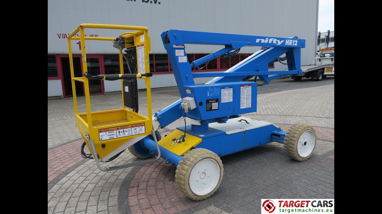 775668 NIFTYLIFT HR12E ARTICULATED ELECTRIC BOOM WORKLIFT 2005 1220CM