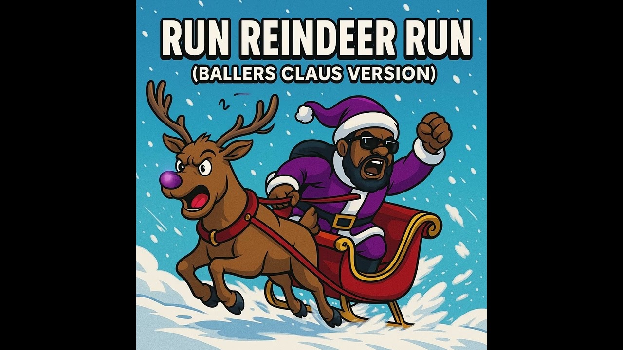 Run Reindeer Run 🦌💨💜 | Hood Christmas Parody Song (Funny GTA-Style Remix)