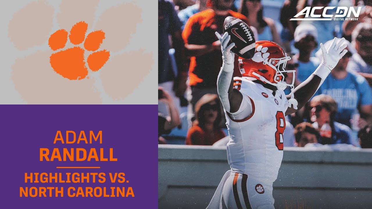 Clemson RB Adam Randall Highlights vs. North Carolina