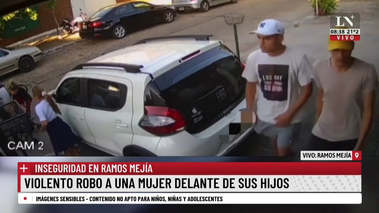 Dos robos, mismos ladrones: las primeras v&iacute;ctimas fueron una mujer con sus dos hijas