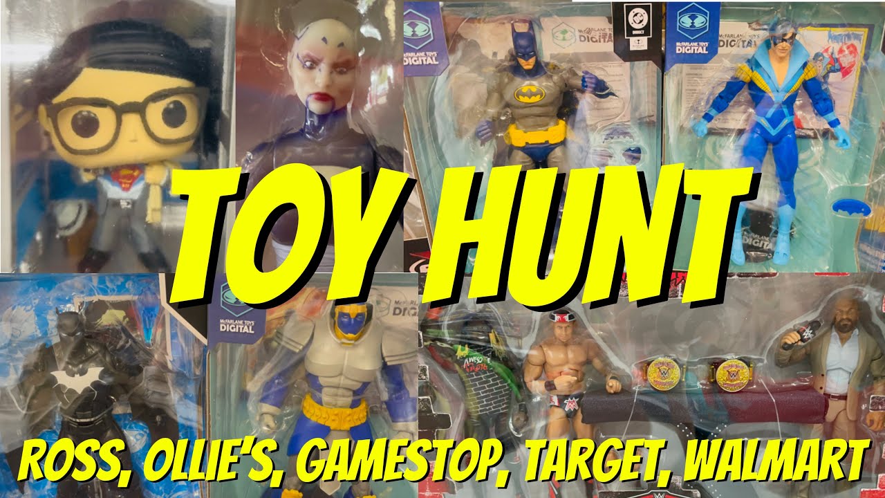 #ToyHunt Sunday! New DC, WWE & more! Ross & Ollie’s! Caved to the Bat! #actionfigures #toys 