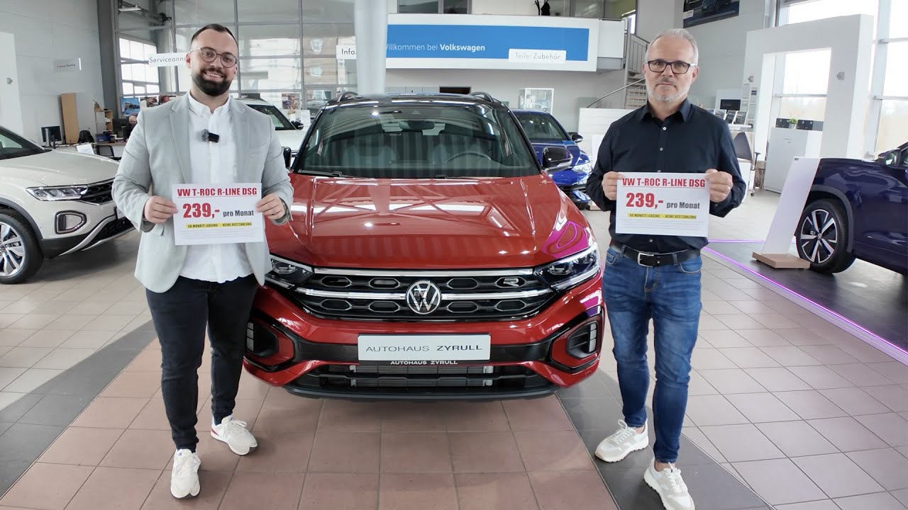 NUR 239 € 💥 VW T-ROC R-Line 2025 DSG Volkswagen Leasing