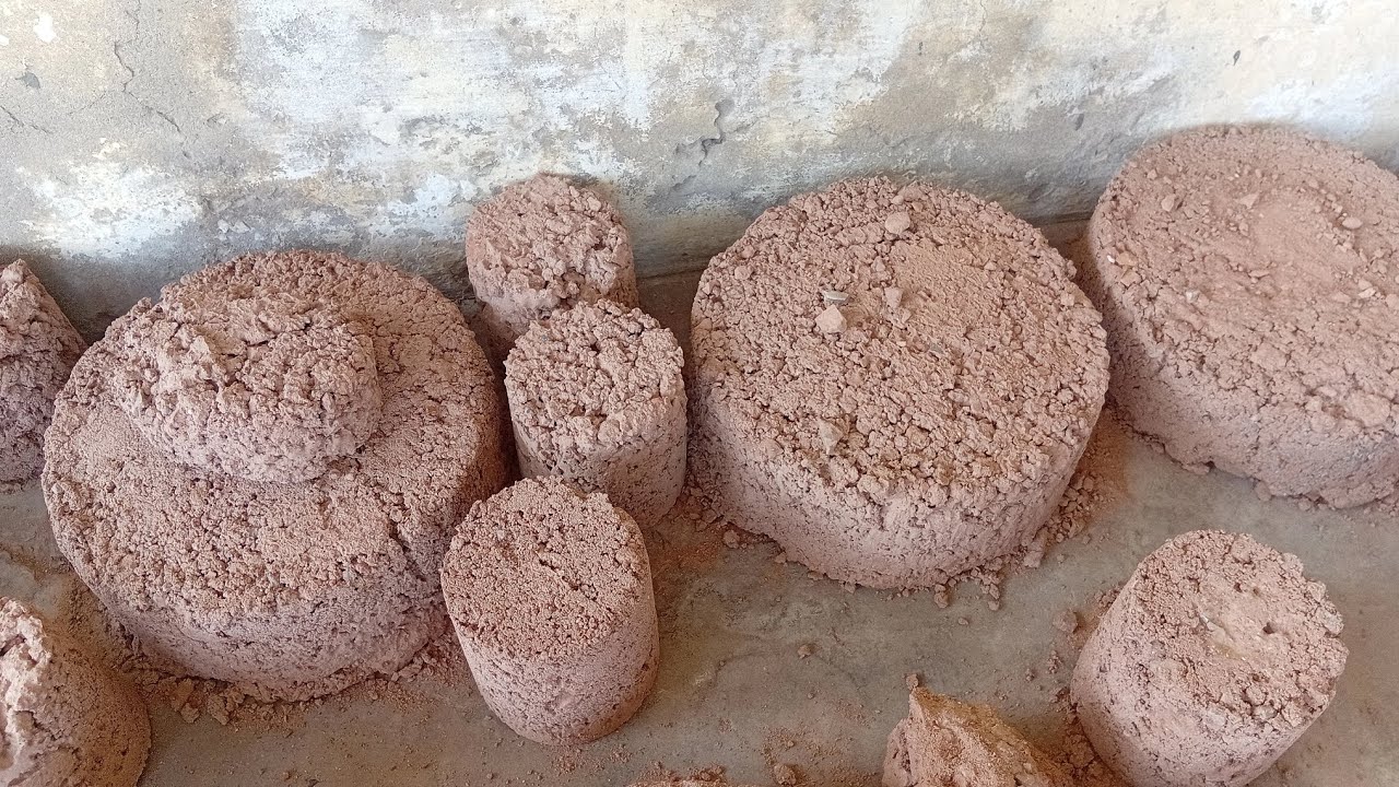 BIG BLOCKS CRUMBLING 🔥🔥GRITTY RED SAND FULL DUSTY DRY FLOOR CRUMBLING🥰🥰SATISFYING ASMR VIDEO #foryou