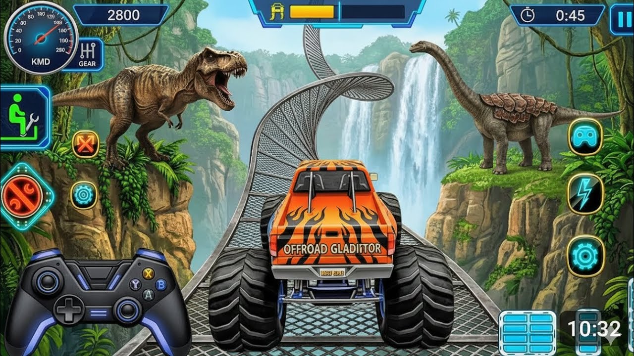 Insane Monster Truck vs Mega RampChallenge! 😱Destruction & Stunts |Android Gameplay