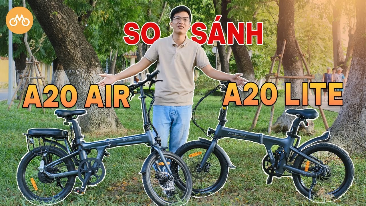 So sánh xe đạp trợ lực điện Ado A20 Lite và Ado A20 Air | XEDAPTROLUCDIEN.VN