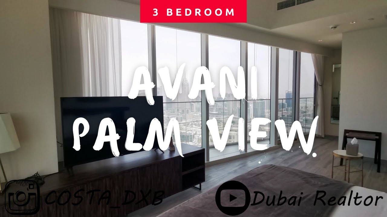 Inside 3 bedroom apartment in Avani Palm View Tower Dubai. Type 3C