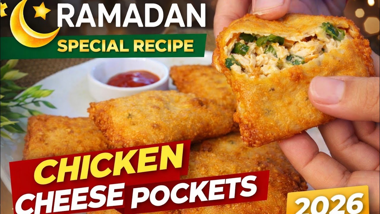 Chicken Cheese Pocket کم بجٹ، زیادہ ذائقہ اور بہت ہی crispy Iftar ke liye perfect snack – must try!