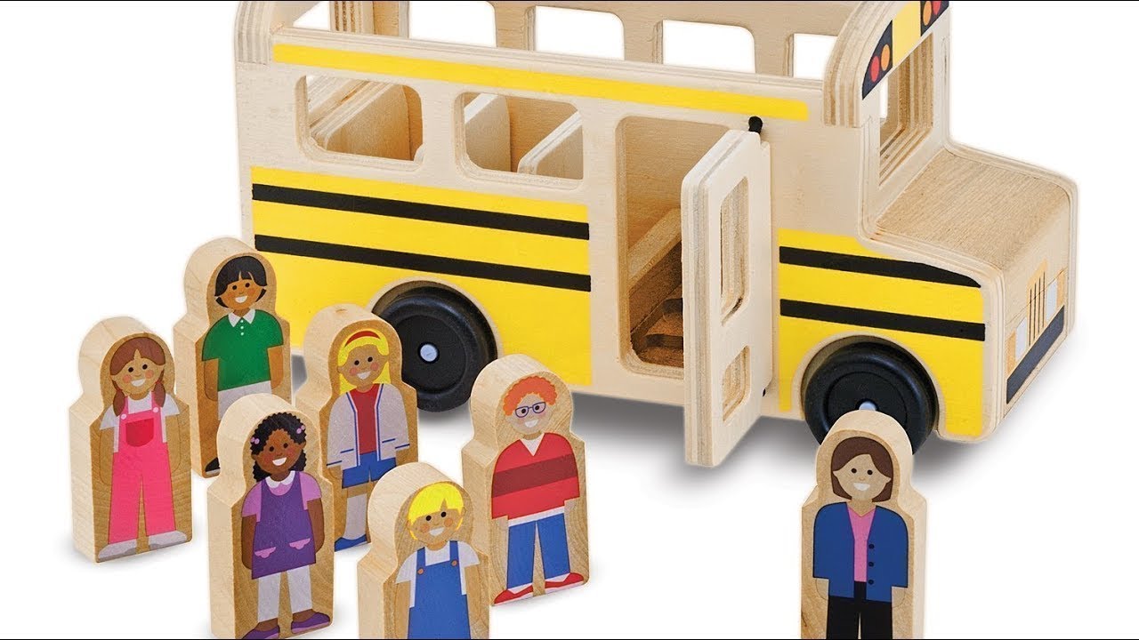 Melissa & Doug School Bus Wooden Play Set With 7 Play Figures - Overview/Review