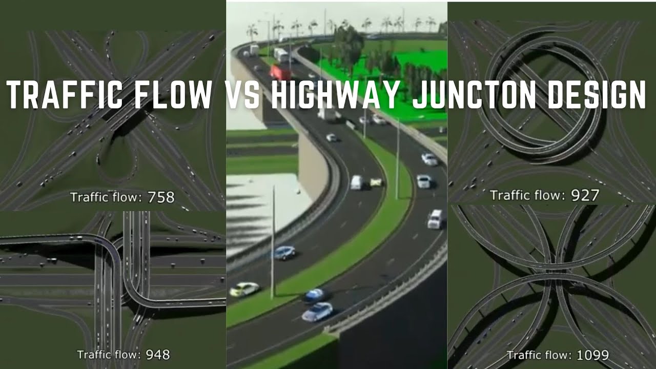 Traffic Flow VS Highway Junction Design | Layout Of Road Intersection