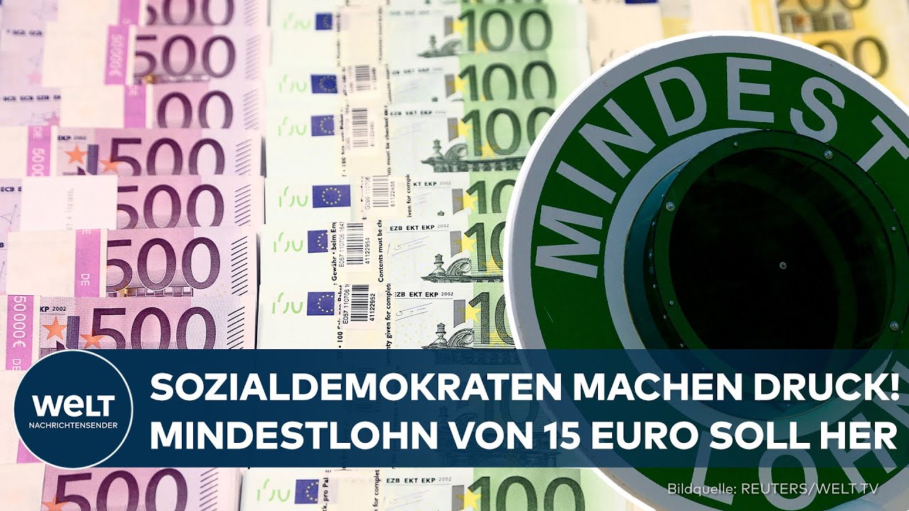 KOALITIONS-ZOFF UM MINDESTLOHN: SPD fordert Anhebung auf 15 Euro pro Stunde