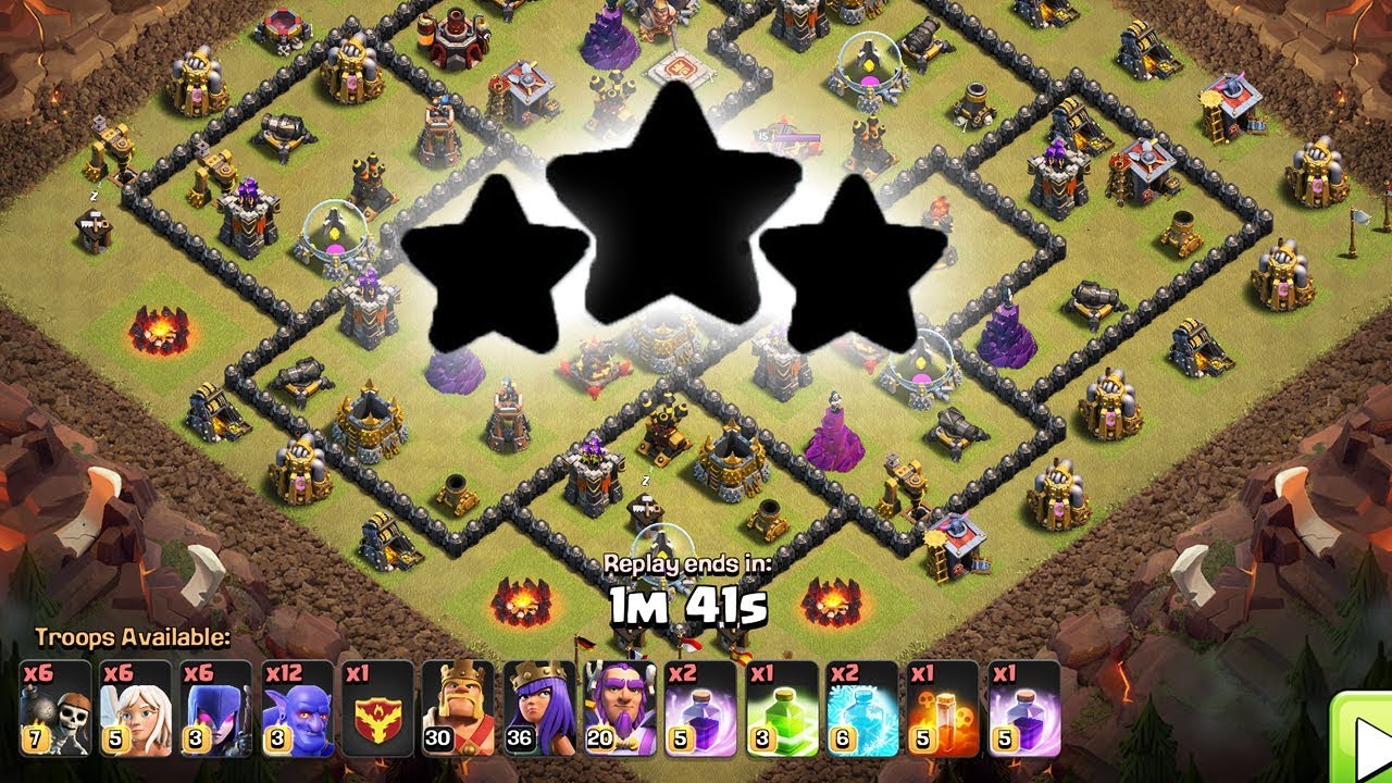 Best Th10 (Town Hall 10) War Base With Replay Anti All Troops Anti 3 Star Anti 2 Star Clash Of Clans