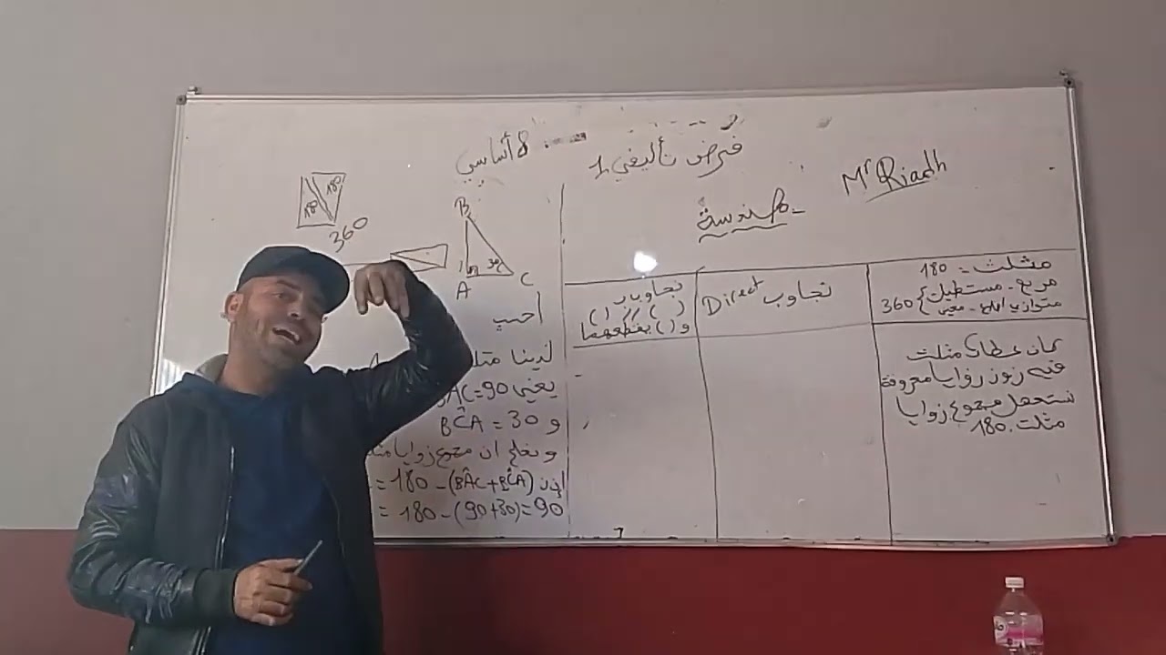 فرض تاليفي 1 ثامنة اساسي كيفاش تعلل جوابك في الهندسة -part1