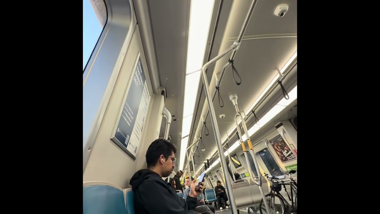 Ridng orange line to Berryessa from coliseum to San Leandro and CC train 523 with 2002 and 6962