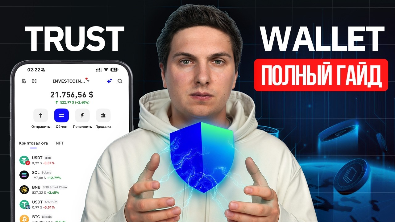 TRUST WALLET (2026) Полная Инструкция по Созданию и Использованию Кошелька