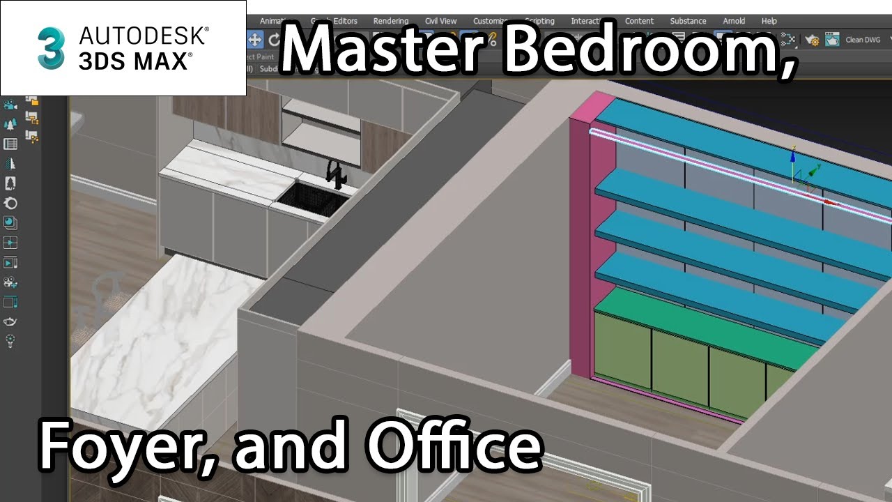 Creating an ArchViz Scene: Master Bedroom, Foyer, and Office - Lesson 4 / 8