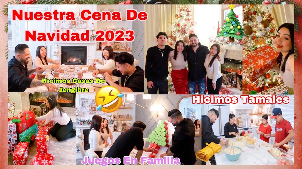 Nuestra Navidad 2023🎄Cocinamos Tamales -Hicimos Casas De Jengibre 🤣Y Juegos En Familia