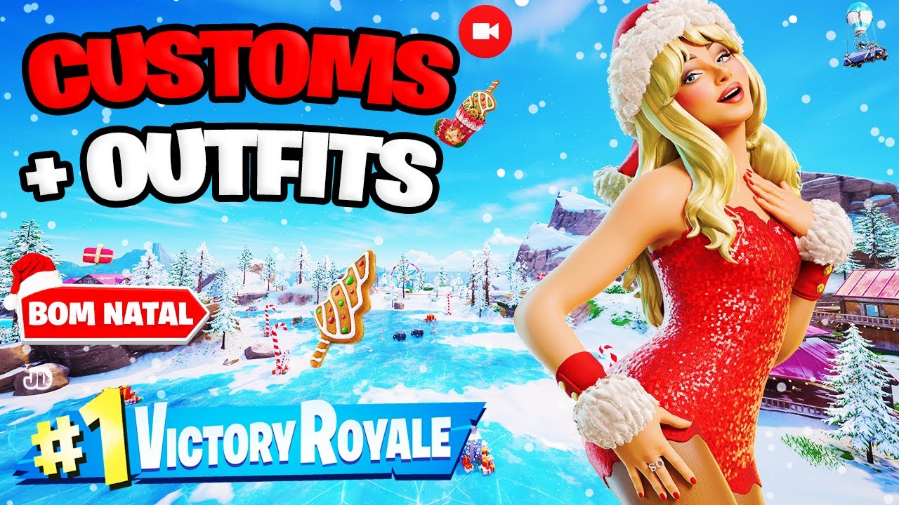 🔴 BOM NATAL 🎅 | CUSTOMS GAMES PT/BR SOLO/DUOS & CRIATIVO/SQUADS RUMO A UNREAL CODE: JUANDEVILL 