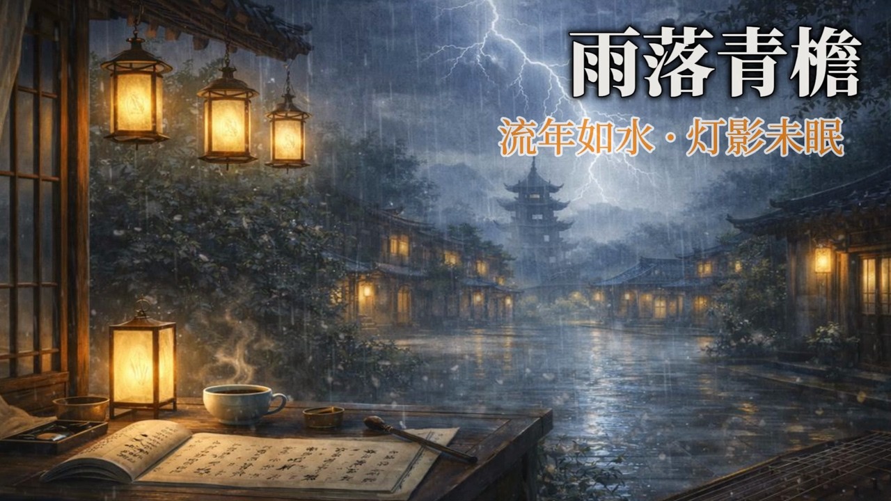 《雨落青檐》｜雨声未歇 · 心事无人问｜静夜循环｜Chinese Ancient Style · Healing Music