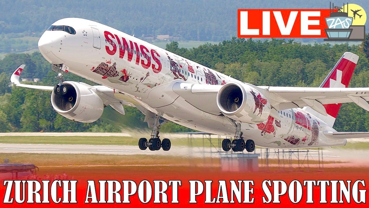 🔴LIVE Saturday RUSH HOUR Plane Spotting at Zurich Airport🔴