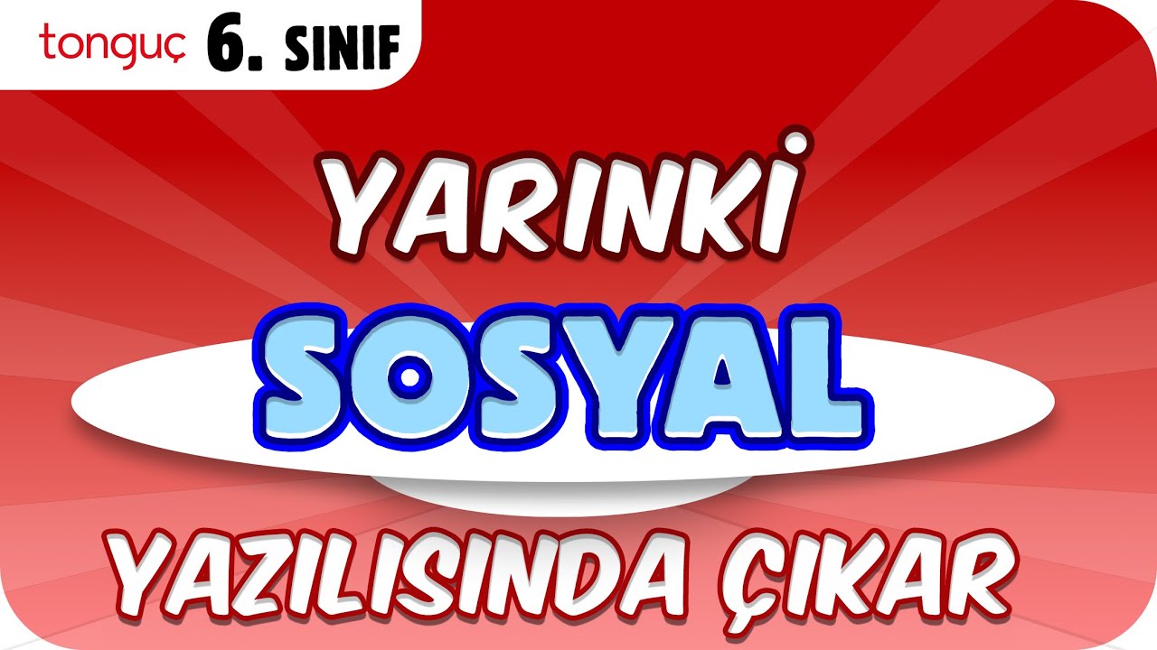 YARINKİ SOSYAL YAZILISINDA ÇIKAR❗ ✍🏻 6.Sınıf 1.Dönem 2.Yazılı #2026