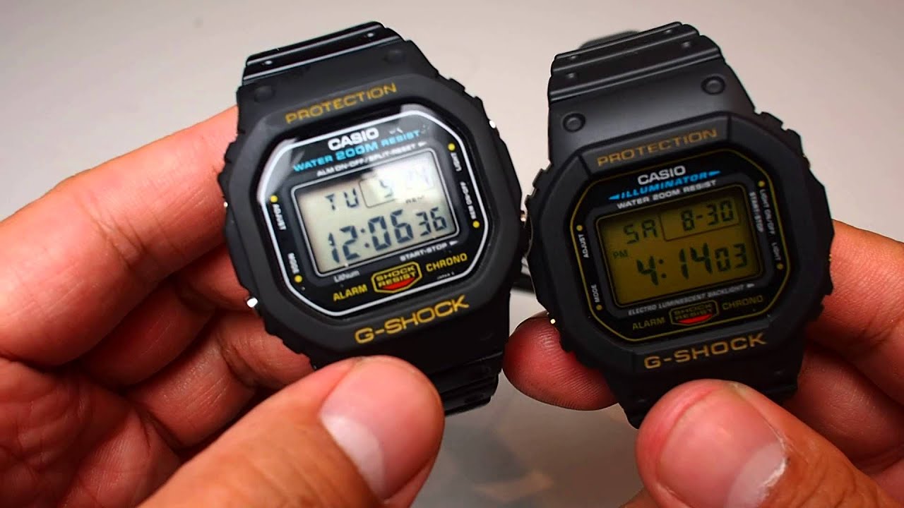 Casio Classic Vintage G Shock DW-5200 and DW-5600C watch