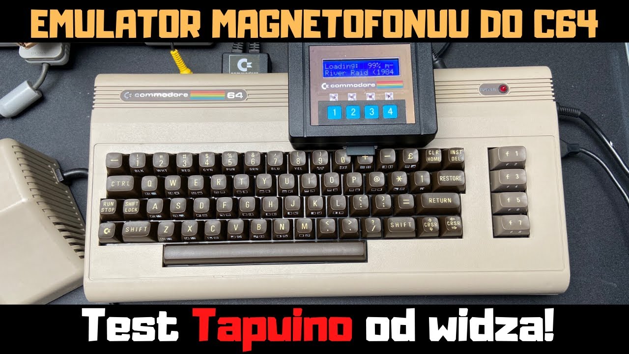 Emulator magnetofonu do Commodore 16, 64, 128 - test prezentu (Tapuino)