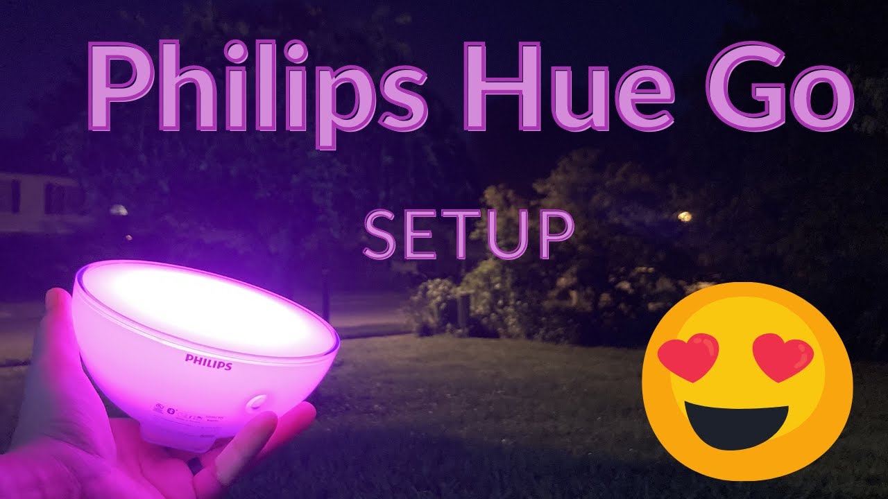 Настройка настольной лампы Philips Hue Go: демонстрация приложения Hue, настройки зоны развлечени...