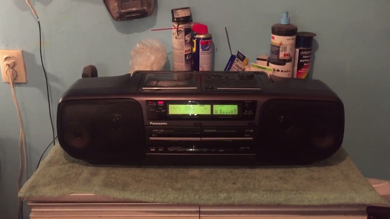 Panasonic RX-DT 9 . Проверка звучания с кассеты