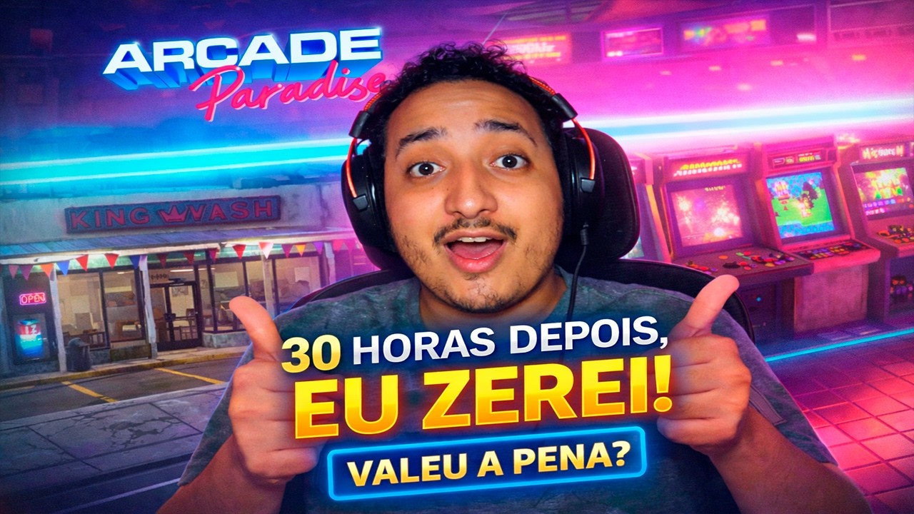 FINALMENTE TRANSFORMEI A KINGWASH EM UM VERDADEIRO ARCADE! 🎮💰 - ARCADE PARADISE FINAL !