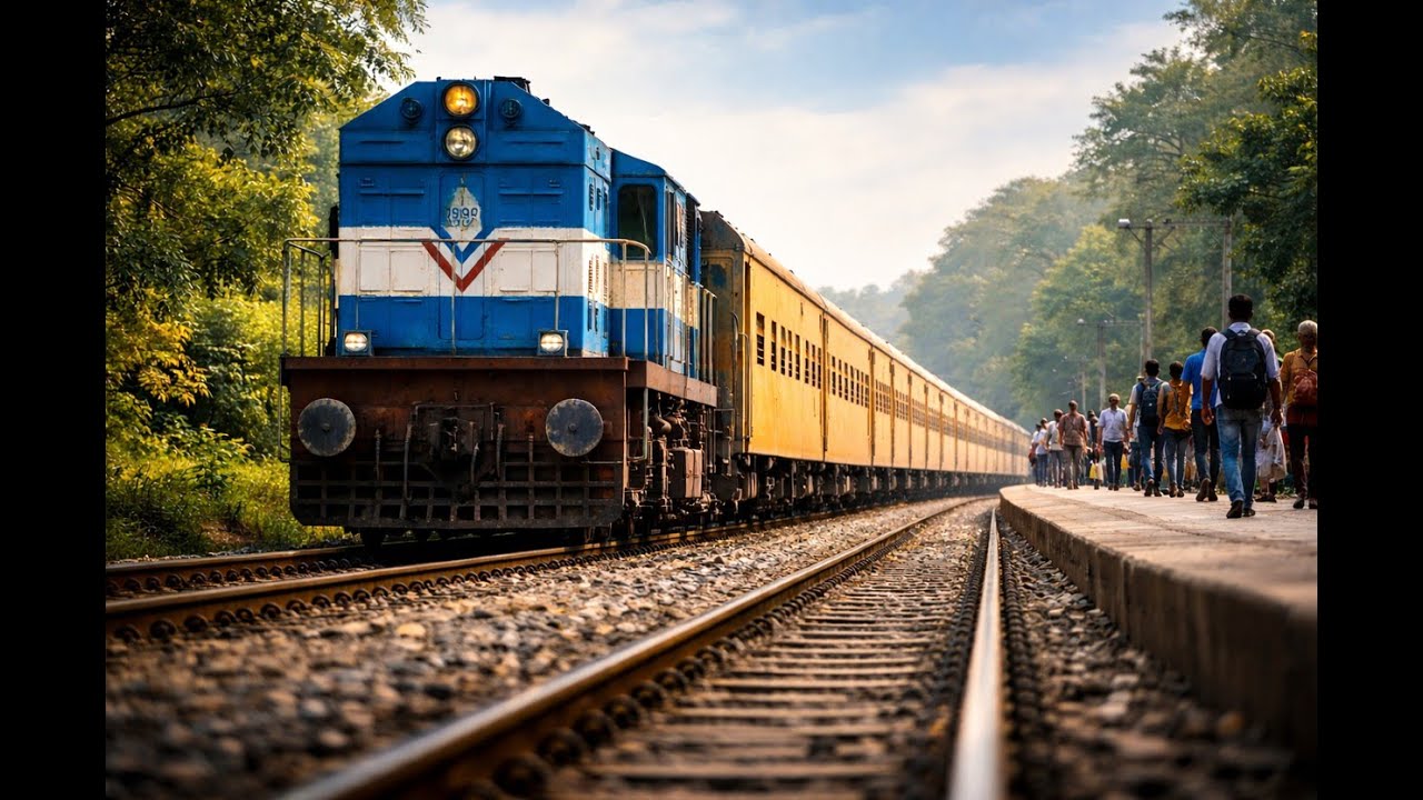 A Train Arrives, Takes Lives Along, and Moves On 🚆 | Cinematic Railway Moment