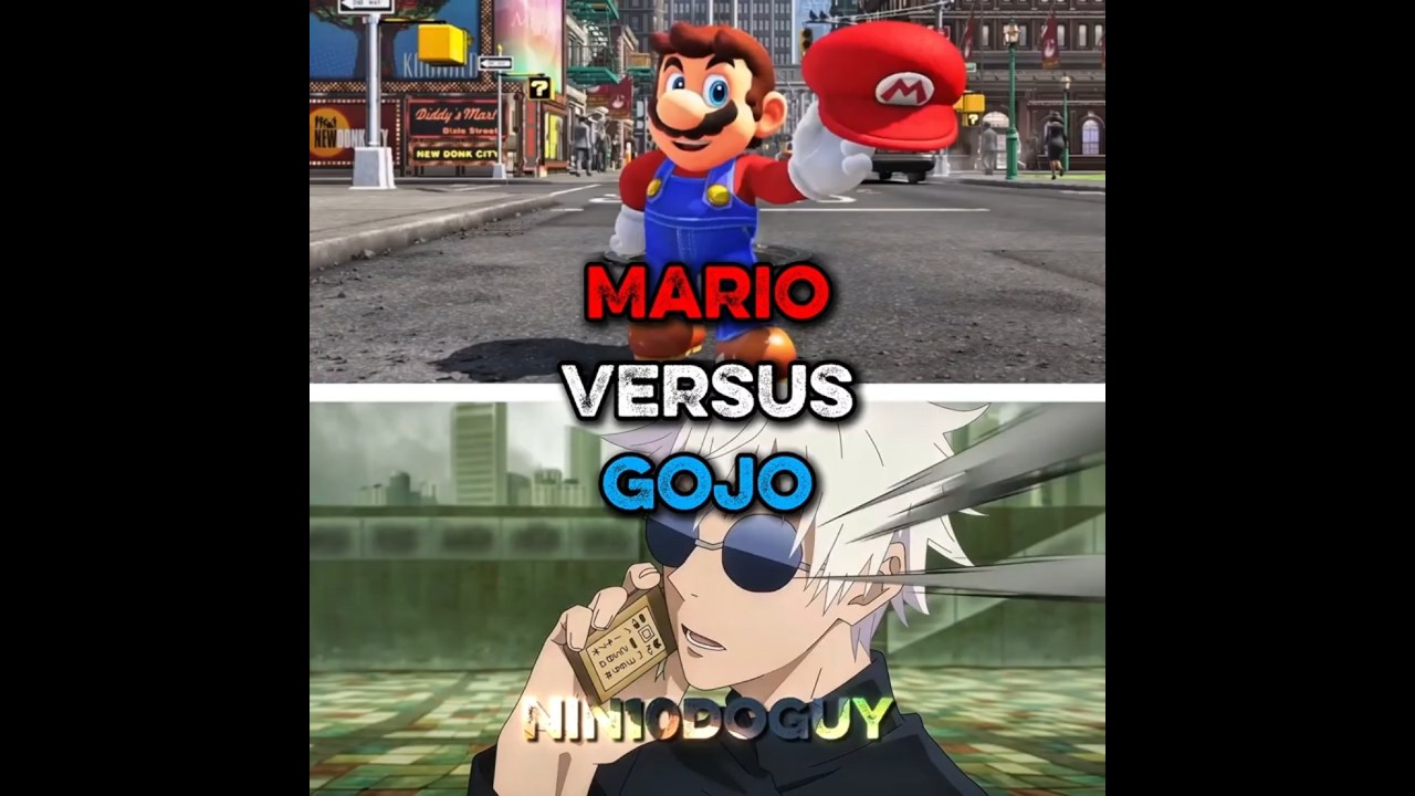 Mario VS Gojo | #Shorts #Short #Fyp #Edits #1v1 #Vsedit #Vsbattle #JJK #Mario #Gojo #Nintendo #Anime