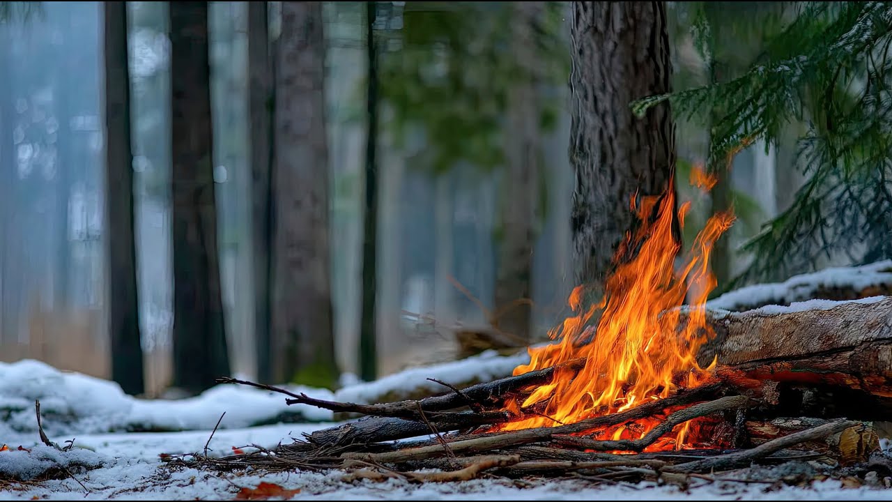 Relaxing Forest Campfire 🔥 Deep Rest & Stress Relief