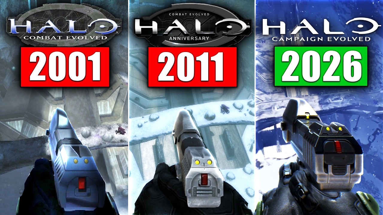 Halo Campaign Evolved &mdash; ремейк против оригинала против ремастера &mdash; полное сравнение графики и гей...