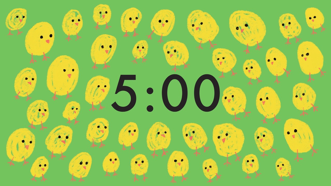 5 Minute Easter Chick Timer 🐥 | Calm Classroom Countdown for Transitions