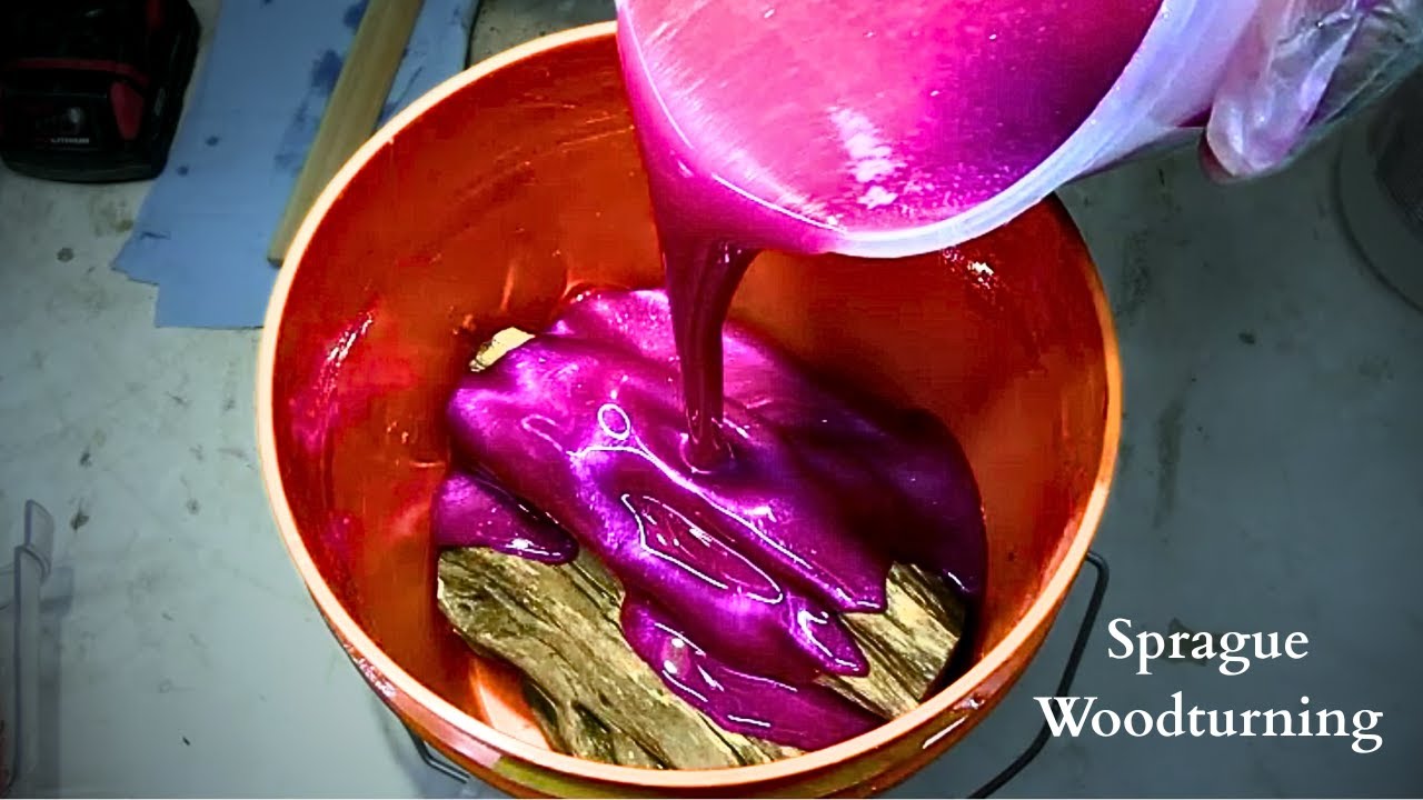 Woodturning - Who Wants Some Tea With Their Epoxy??