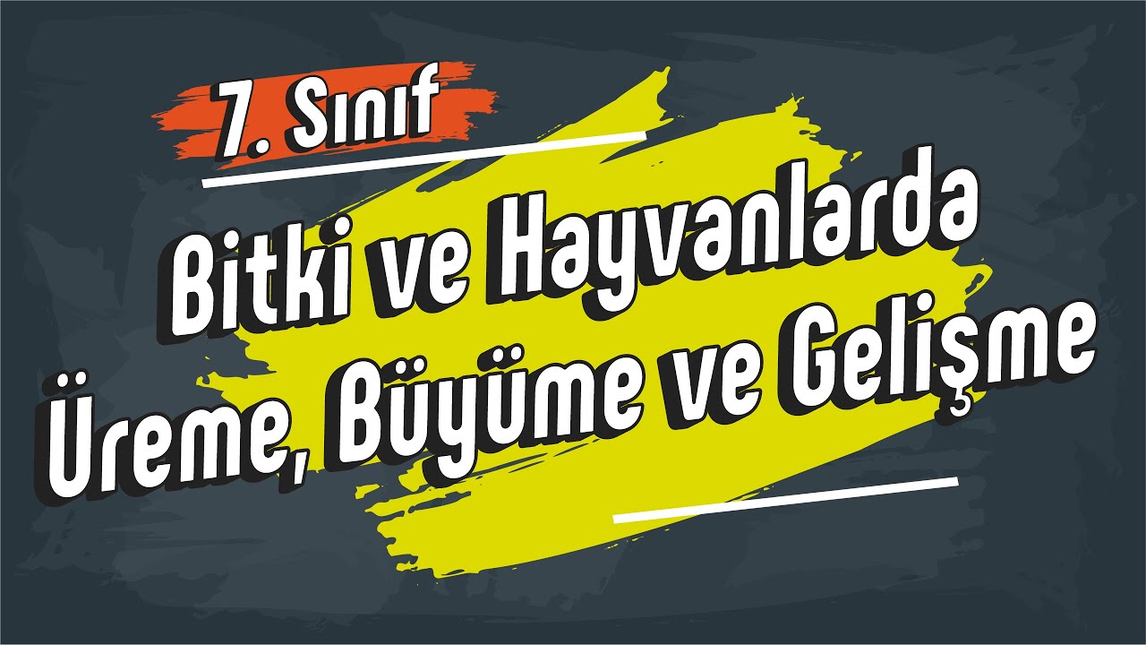 Bitki ve Hayvanlarda Üreme, Büyüme ve Gelişme | 7. Sınıf #2025
