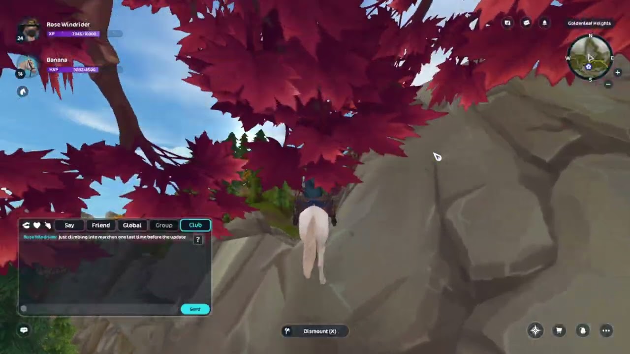 Climbing into Marchenghast one last time before the upate