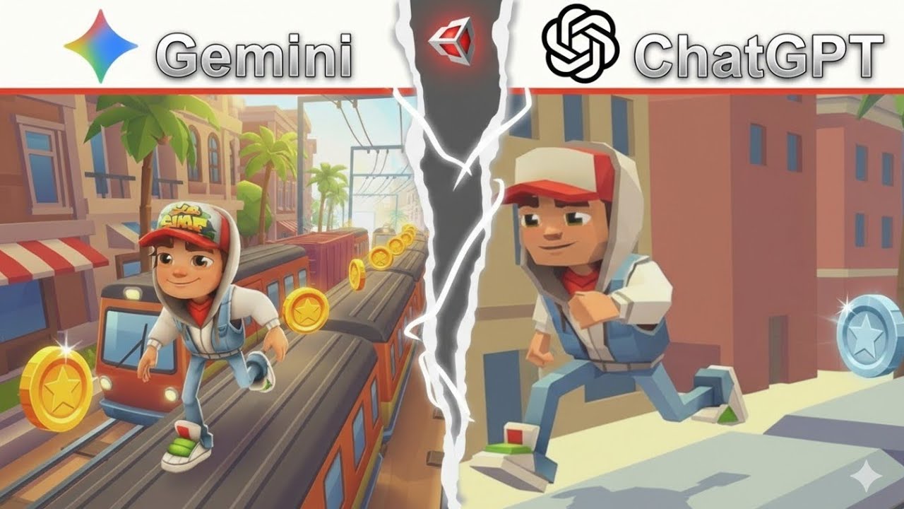 🎮 ИИ создают SUBWAY SURFERS | Gemini 3 vs ChatGPT