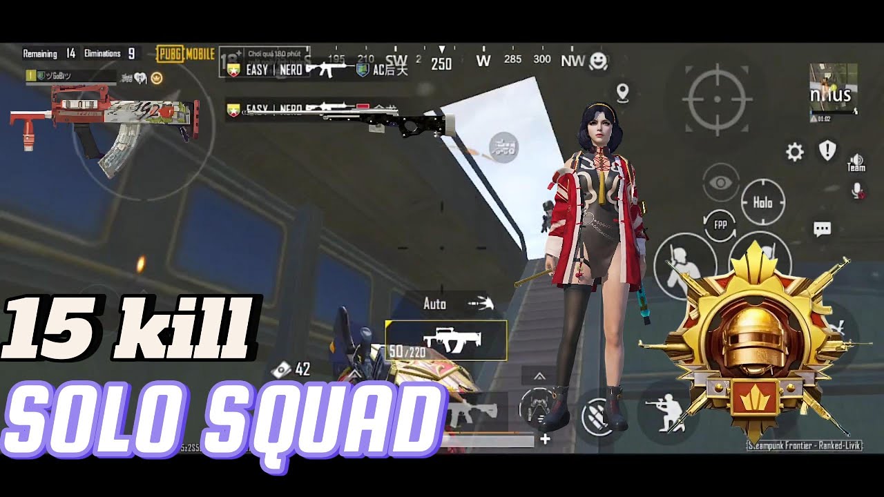 ( PUBG MOBILE ) SOLO SQUAD 1VS4 MAP LIVIK | PUBG MOBILE ‼️