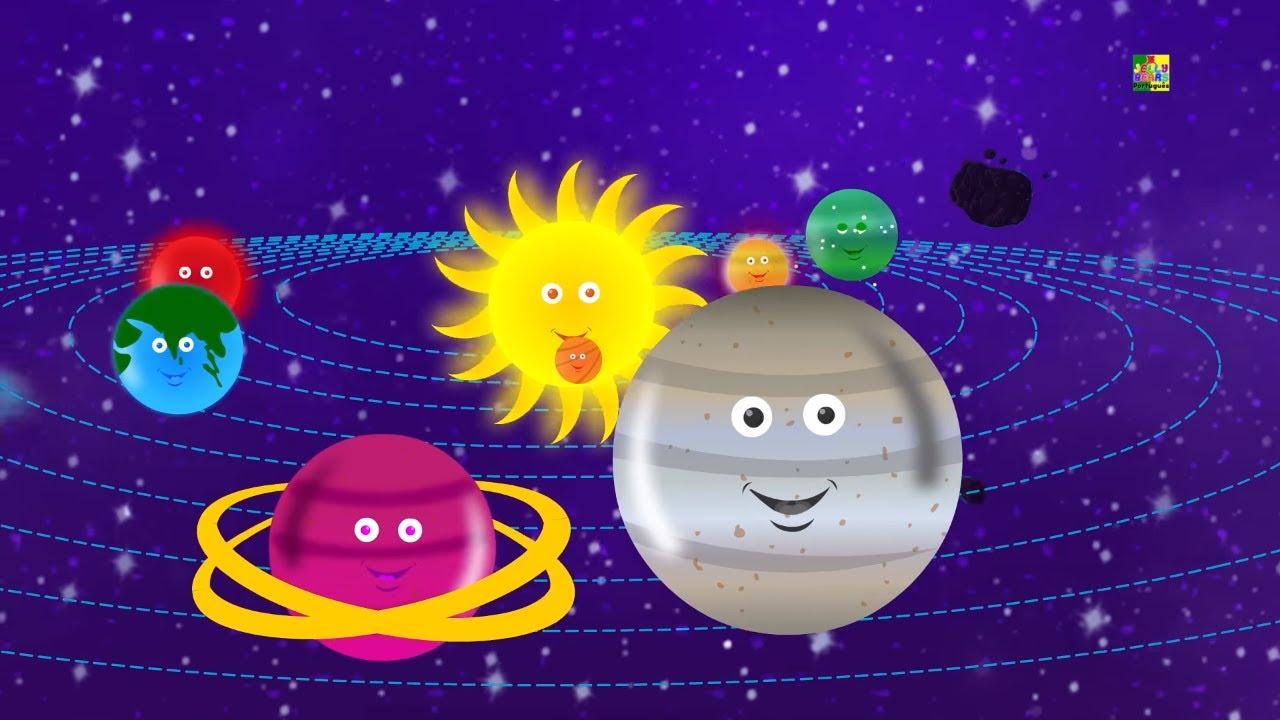 Canção do planeta | Aprender planetas | A Canção do Sistema Solar | Jelly Bears | Planet Song