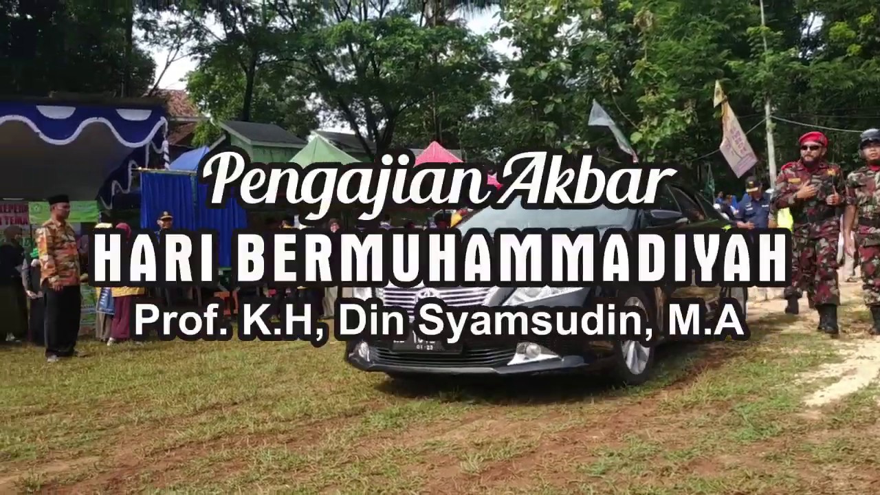 Tablik Akbar Hari Bermuhammadiyah Cabang Bejen Temanggung Prof. Dr. H. Dien Syamsuddin