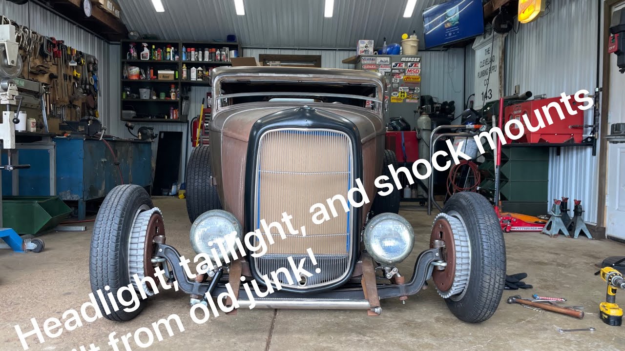 Headlight, taillight, and shock mounts