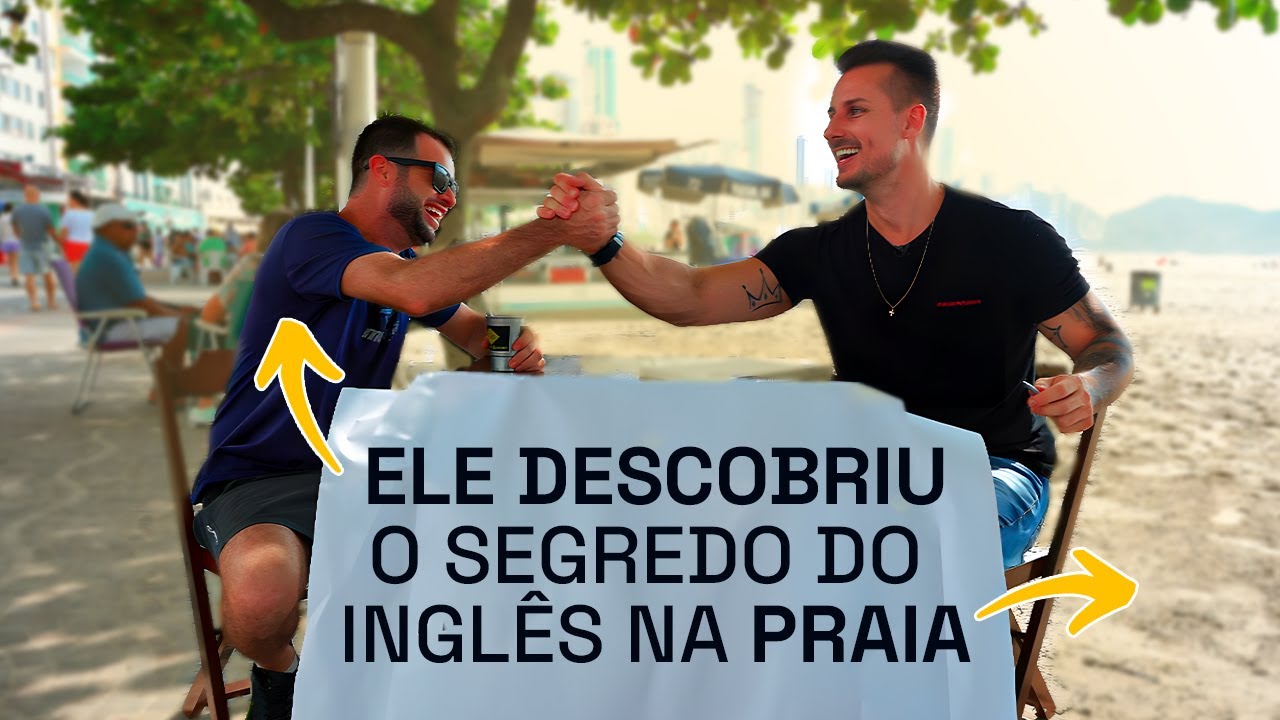 ELE DESCOBRIU O SEGREDO DO INGLÊS NA PRAIA!