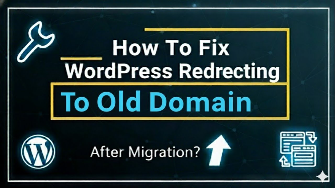 How to Fix WordPress Redirecting to Old Domain after Migration ?